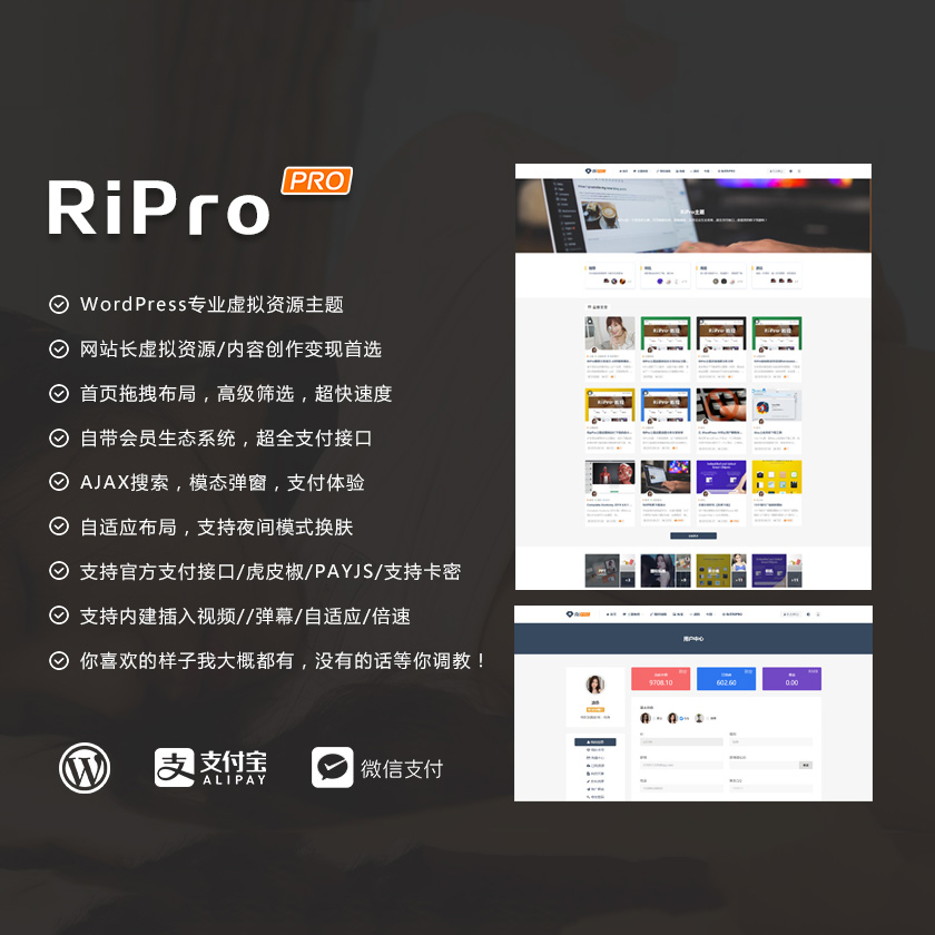 3007-Wordpressģ RIPro 7.0 }YԴزd}W(wng)վԴa