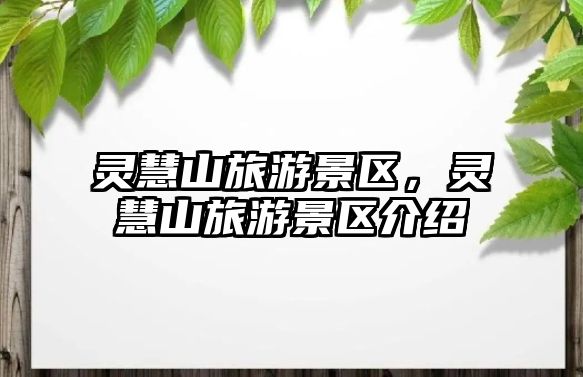 靈慧山旅游景區，靈慧山旅游景區介紹