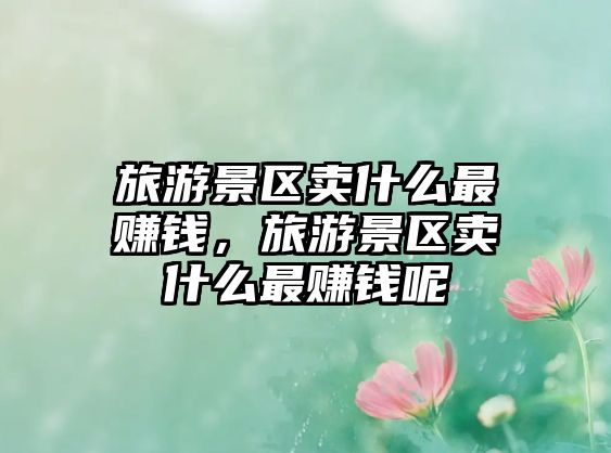 旅游景區(qū)賣什么最賺錢，旅游景區(qū)賣什么最賺錢呢