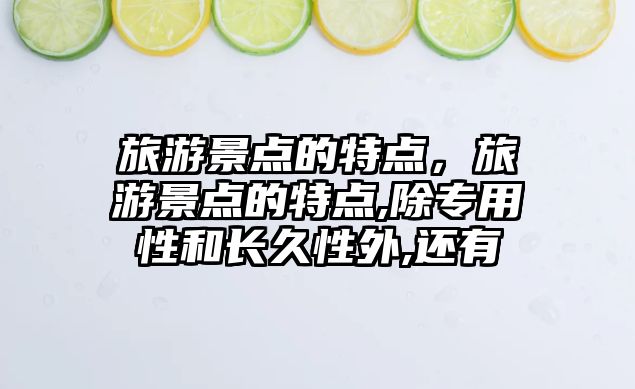 旅游景點的特點，旅游景點的特點,除專用性和長久性外,還有