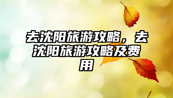 去沈陽旅游攻略，去沈陽旅游攻略及費用