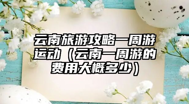 云南旅游攻略一周游運動（云南一周游的費用大概多少）