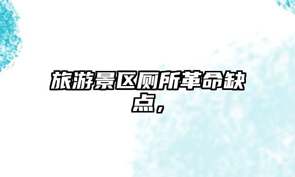 旅游景區廁所革命缺點，