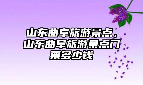 山東曲阜旅游景點，山東曲阜旅游景點門票多少錢