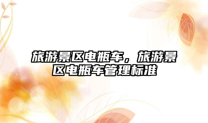 旅游景區(qū)電瓶車，旅游景區(qū)電瓶車管理標(biāo)準(zhǔn)