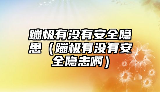 蹦極有沒有安全隱患（蹦極有沒有安全隱患啊）