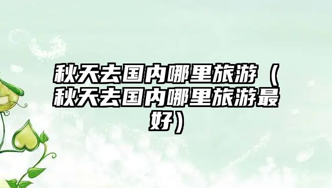 秋天去國內哪里旅游（秋天去國內哪里旅游最好）