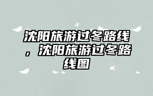 沈陽旅游過冬路線，沈陽旅游過冬路線圖