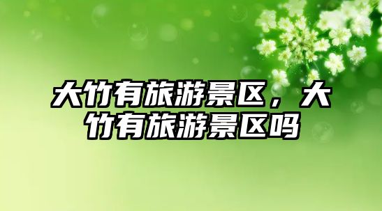 大竹有旅游景區，大竹有旅游景區嗎