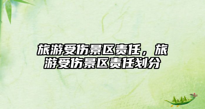 旅游受傷景區責任，旅游受傷景區責任劃分