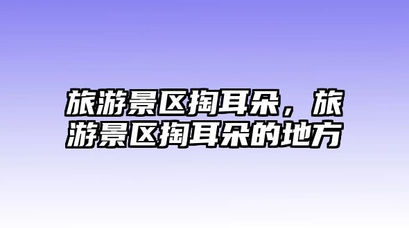 旅游景區(qū)掏耳朵，旅游景區(qū)掏耳朵的地方
