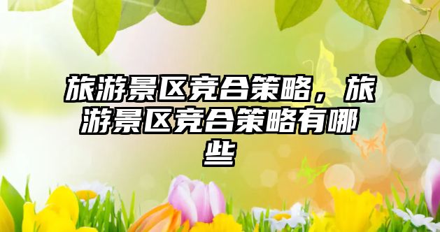 旅游景區(qū)競合策略，旅游景區(qū)競合策略有哪些