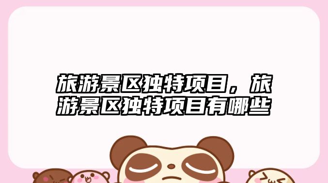 旅游景區獨特項目，旅游景區獨特項目有哪些