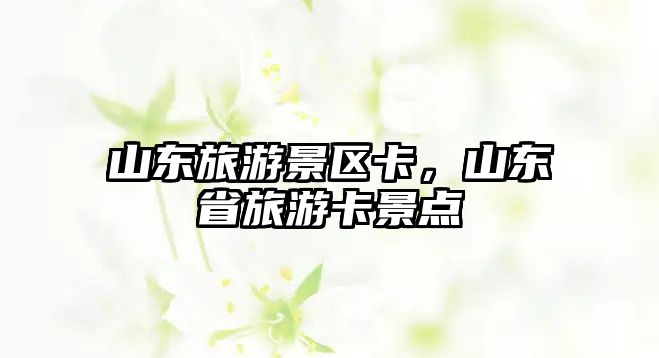山東旅游景區(qū)卡，山東省旅游卡景點(diǎn)