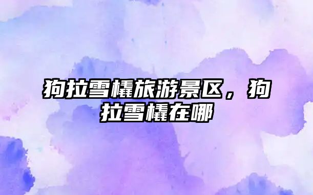 狗拉雪橇旅游景區，狗拉雪橇在哪