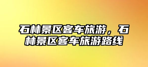 石林景區客車旅游，石林景區客車旅游路線