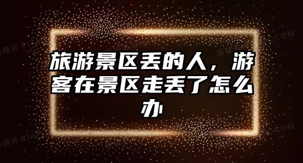 旅游景區丟的人，游客在景區走丟了怎么辦