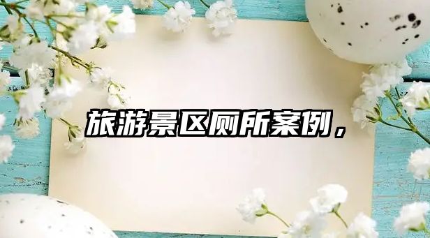 旅游景區廁所案例，