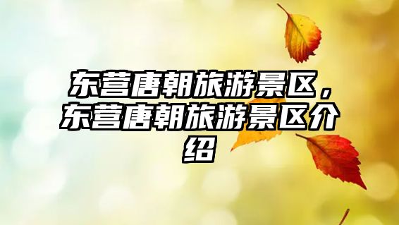 東營(yíng)唐朝旅游景區(qū)，東營(yíng)唐朝旅游景區(qū)介紹