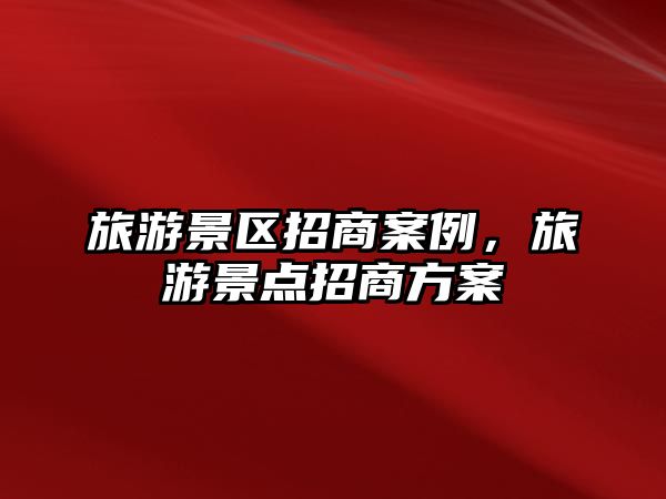 旅游景區招商案例，旅游景點招商方案