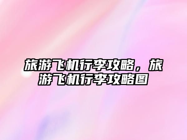 旅游飛機行李攻略，旅游飛機行李攻略圖