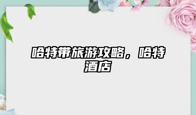 哈特帶旅游攻略，哈特酒店