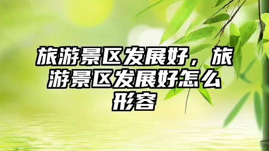 旅游景區(qū)發(fā)展好，旅游景區(qū)發(fā)展好怎么形容
