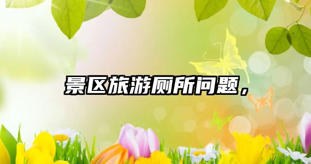 景區旅游廁所問題，