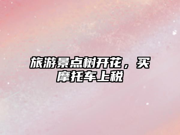 旅游景點(diǎn)樹(shù)開(kāi)花，買摩托車上稅