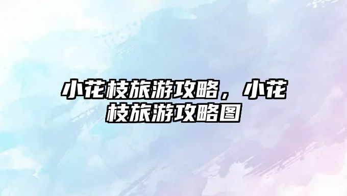 小花枝旅游攻略，小花枝旅游攻略圖