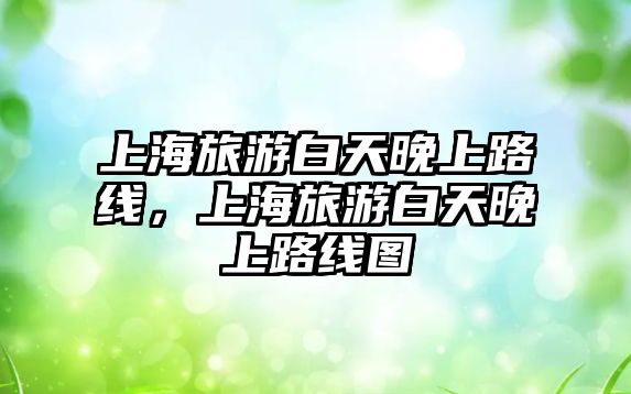 上海旅游白天晚上路線，上海旅游白天晚上路線圖