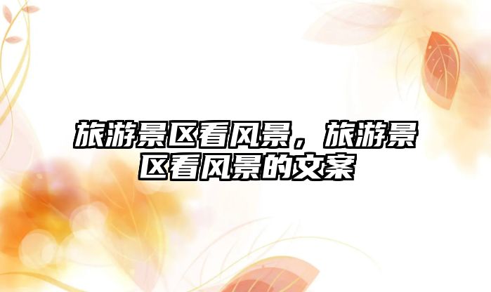 旅游景區(qū)看風(fēng)景，旅游景區(qū)看風(fēng)景的文案