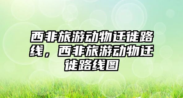 西非旅游動物遷徙路線，西非旅游動物遷徙路線圖
