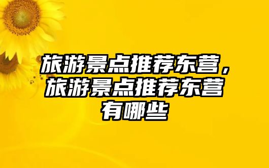 旅游景點推薦東營，旅游景點推薦東營有哪些